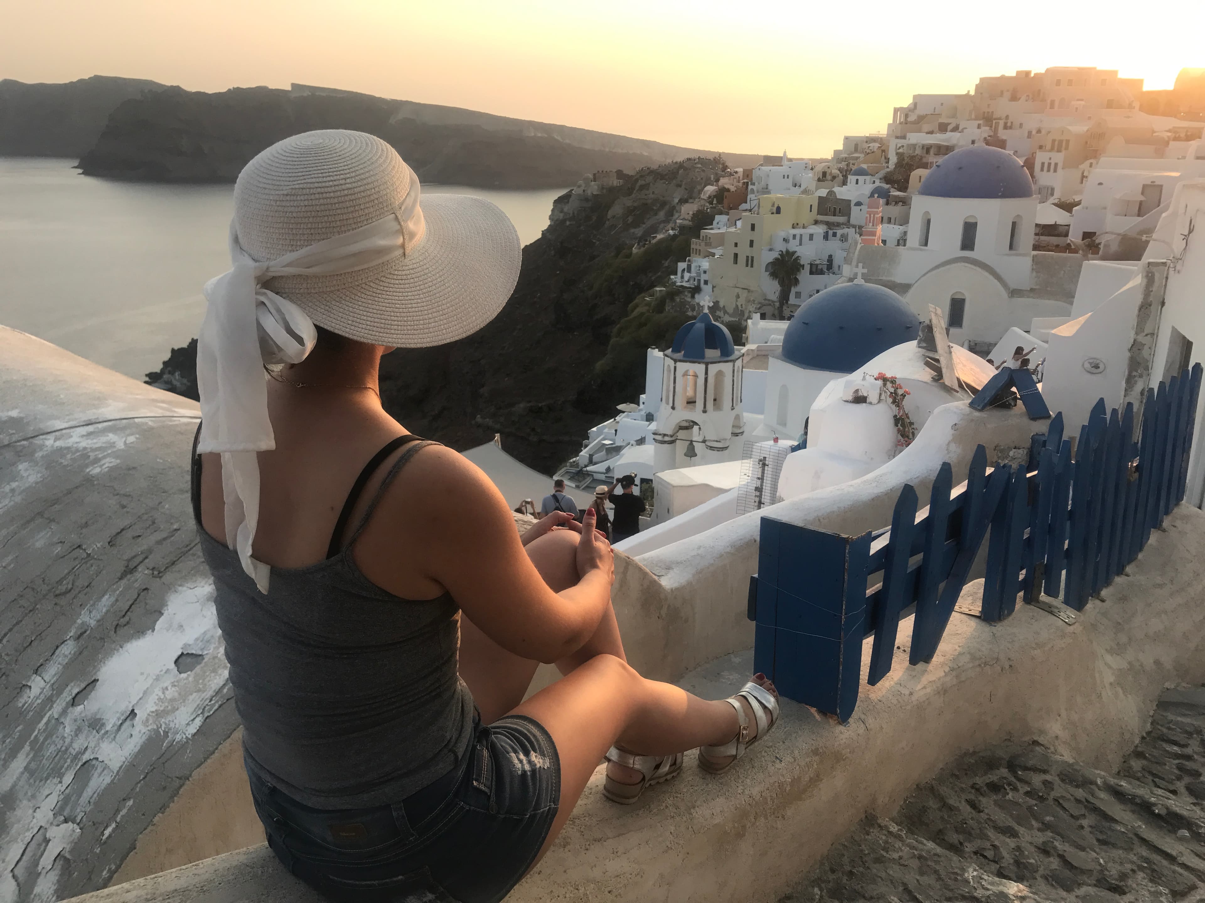 Atardecer en Oía, Santorini